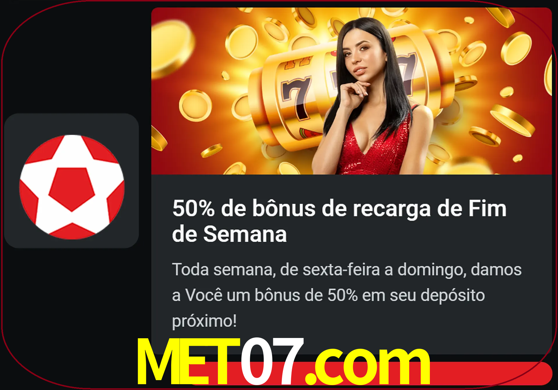 Volte a cada semana para receber novos bônus em dinheiro.