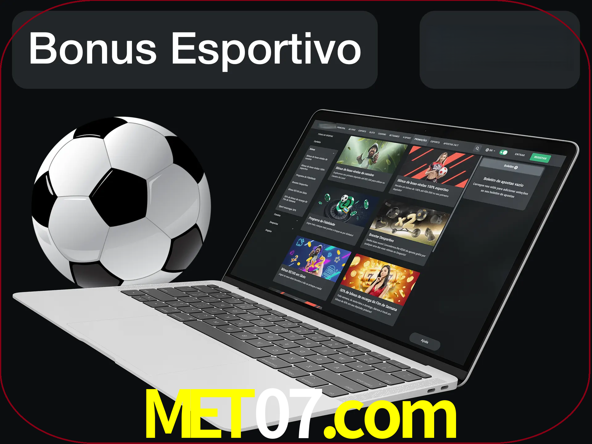 Antes de começar a apostar, use o bônus esportivo.
